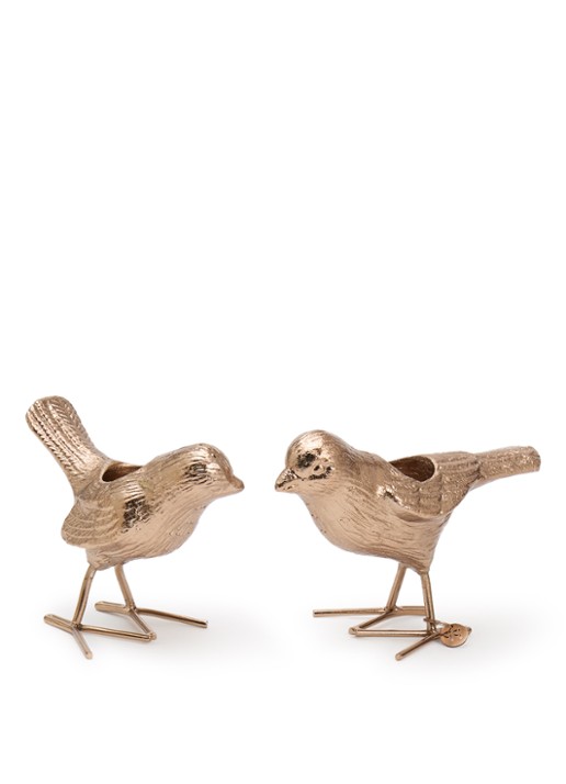 POLSPOTTEN Flock of Birds kandelaar 5 cm set van 2