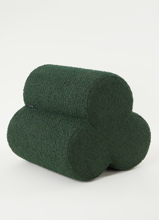 POLSPOTTEN Klaver kruk 45 cm - detail groen