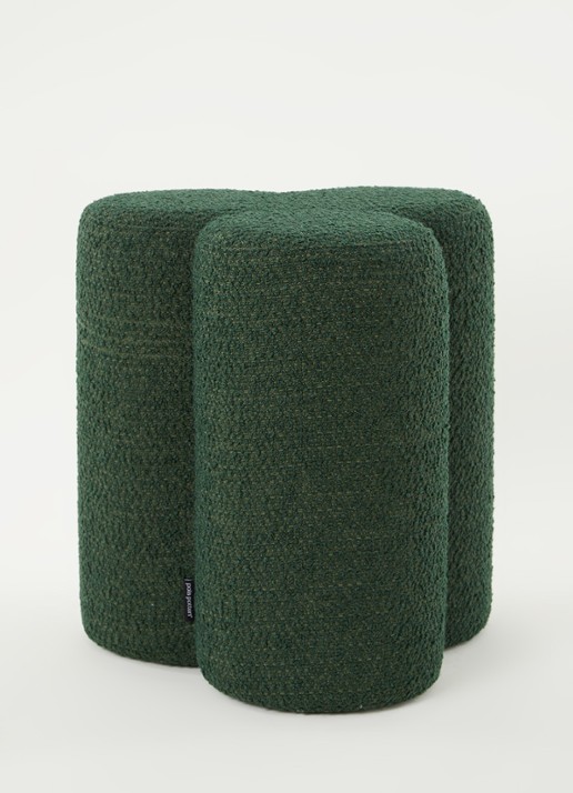 POLSPOTTEN Klaver kruk 45 cm - voorkant 3 groen