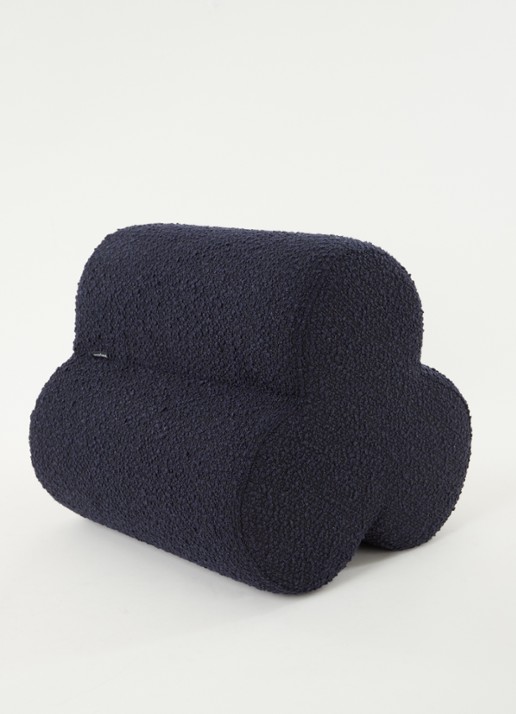 POLSPOTTEN Klaver kruk 45 cm - detail 3 donkerblauw