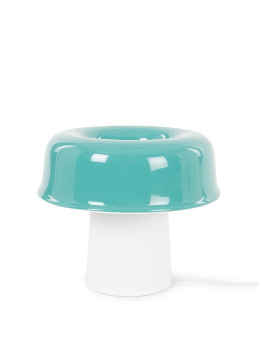 POLSPOTTEN Neox tafellamp  Ø21,3 cm  - voorkant zeegroen