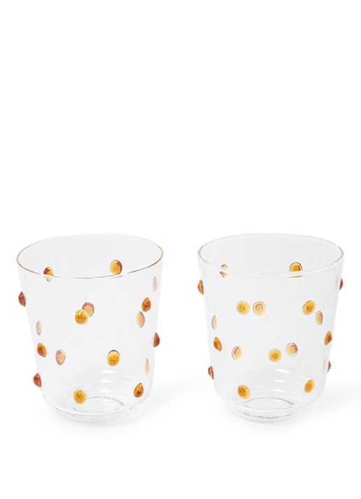 POLSPOTTEN Nob Tumbler glas 30 cl set van 2