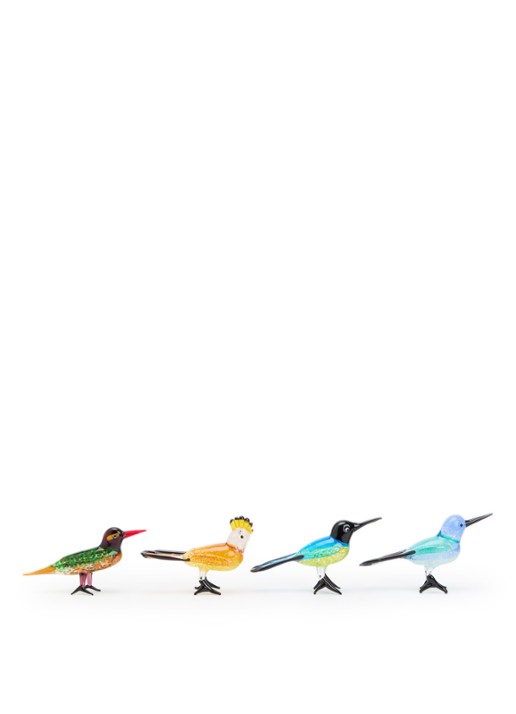 POLSPOTTEN Paradise birds ornament set van 4