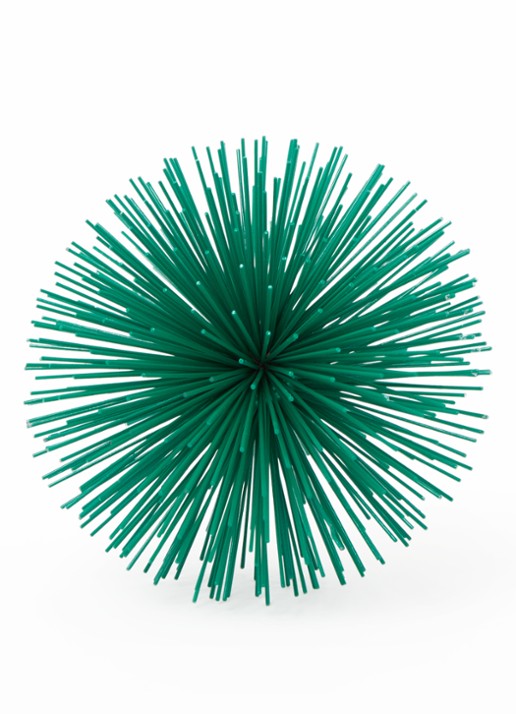 POLSPOTTEN Prickle S ornament 18 cm - voorkant groen