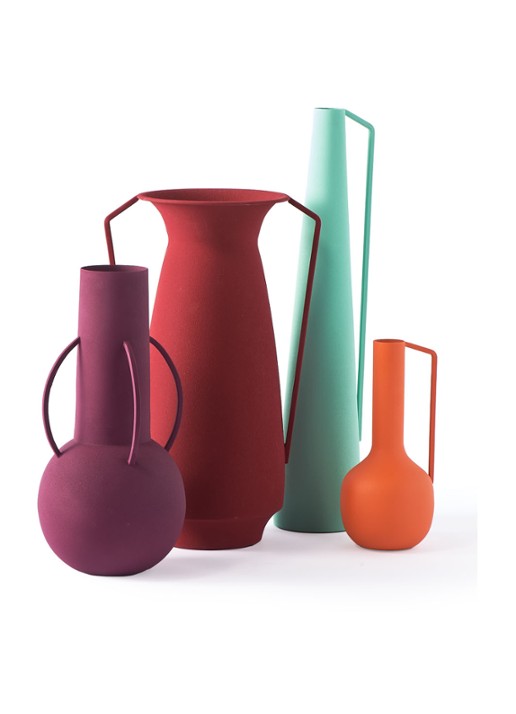 POLSPOTTEN Roman Evening vaas set van 4 - detail 4 multicolor