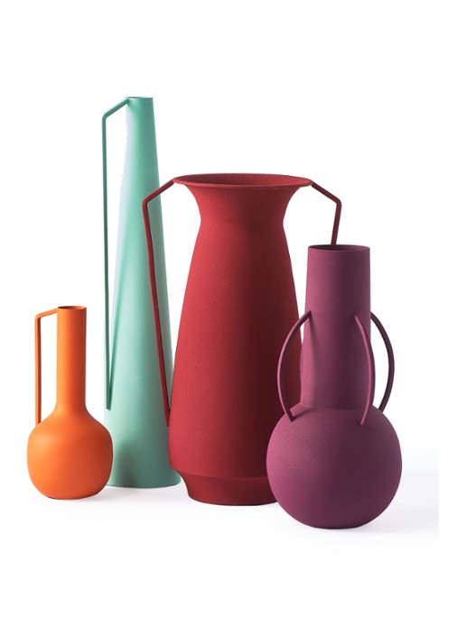 POLSPOTTEN Roman Evening vaas set van 4 - detail 6 multicolor