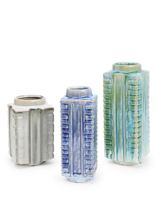 POLSPOTTEN Small City vaas set van 3