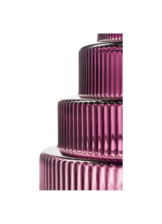 POLSPOTTEN Steps vaas 50 cm - detail 3 paars