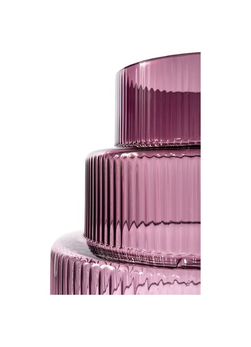 POLSPOTTEN Steps vaas 65 cm - detail paars