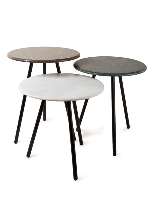 POLSPOTTEN Stony bijzettafel set van 3