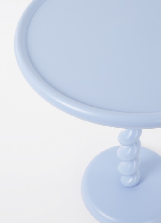 POLSPOTTEN Twister bijzettafel 56 cm - voorkant 2 lichtblauw