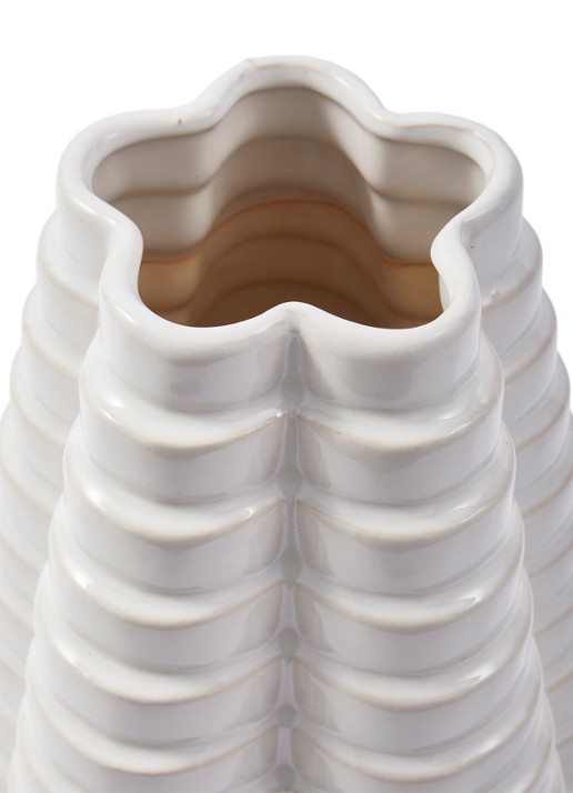 POLSPOTTEN Vaas 44 cm - detail 5 wit