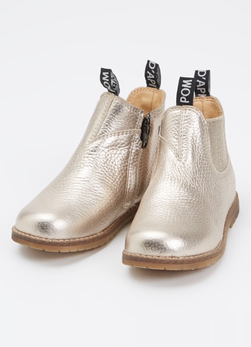 Pom d'Api Bob Jod chelsea boot van leer - voorkant 2 zilver