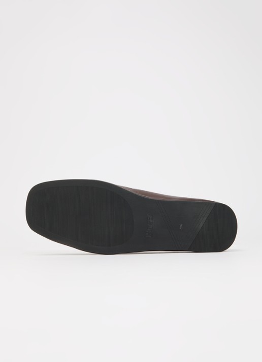 Posa Bardot loafer van leer met studs - detail 3 bordeauxrood
