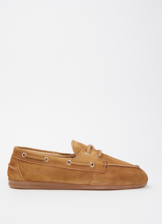 Posa Boat mocassins van suéde  - voorkant 5 bruin