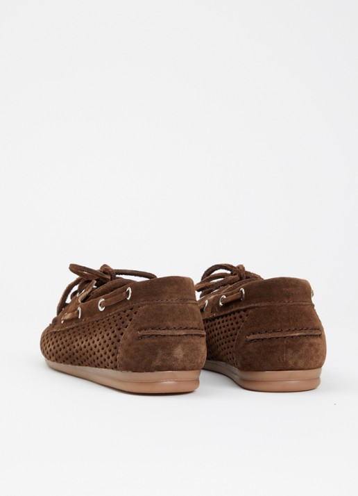 Posa Bootschoen van suède - achterkant 2 bruin