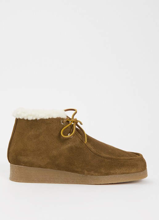Posa Dolomiti veterschoen van suède - voorkant cognac