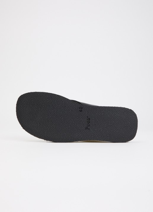 Posa Mosaic slipper van leer - detail 4 zwart