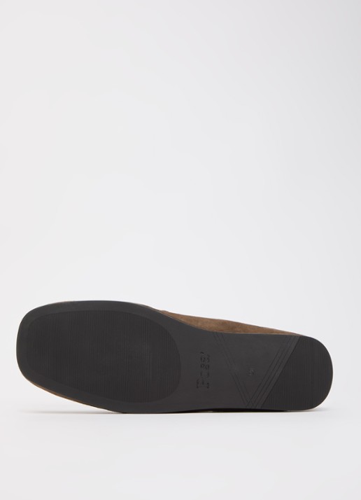 Posa Penny loafer van suède - detail 3 bruin