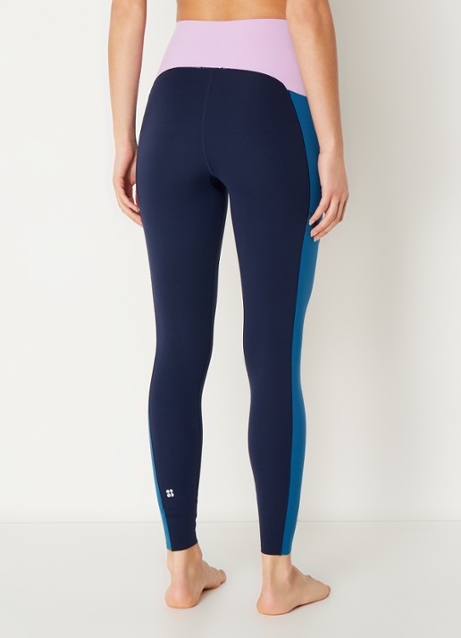 Power Block high waist trainingslegging  - achterkant multicolor