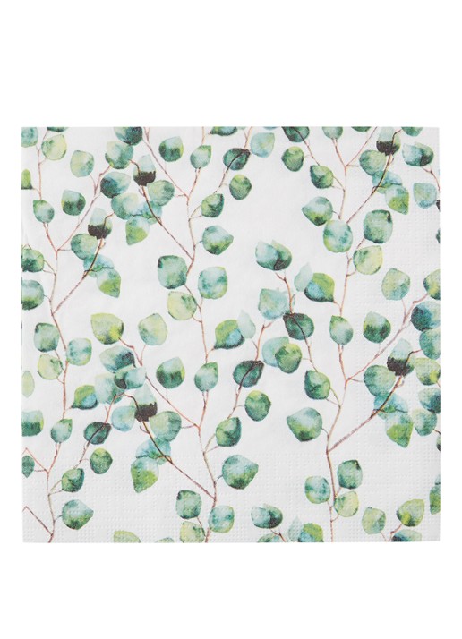 ppd Aquarell Leaves servetten 33 x 33 cm