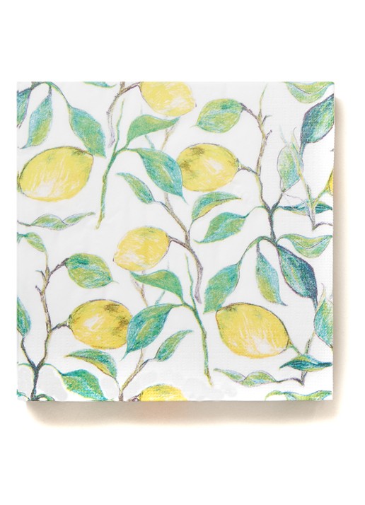 ppd Beautiful Lemons servetten 33 x 33 cm