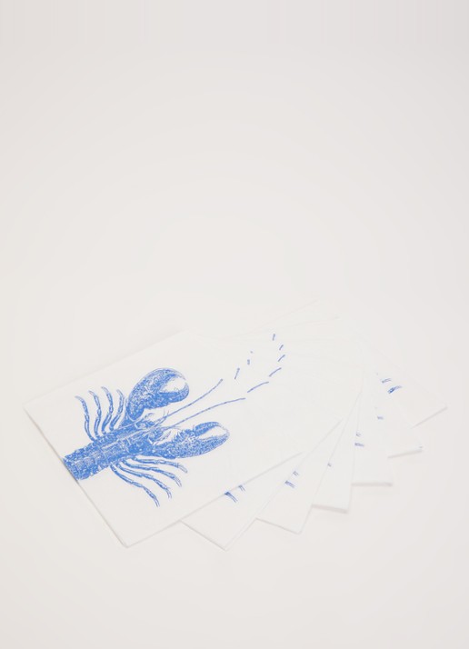 ppd Lobster Marine servetten 33 x 33 cm - voorkant 2 blauw