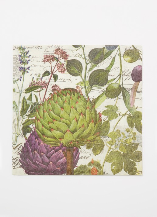 ppd Taormina servetten 33 x 33 cm - voorkant 2 groen