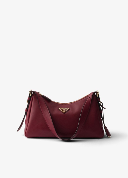 Prada Aimée Medium schoudertas van leer