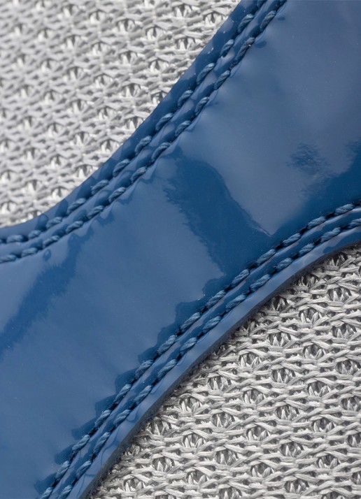 Prada America's Cup sneaker met lakleren details - detail 6 blauw
