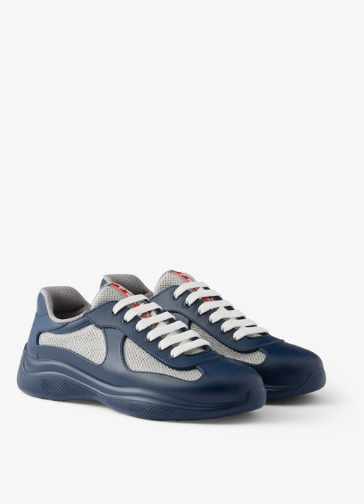 Prada America's Cup sneaker met mesh details