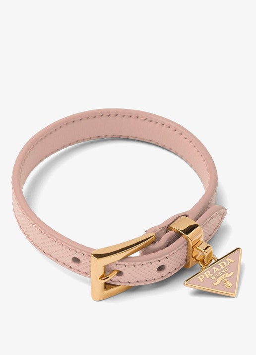 Prada Armband van leer met hanger