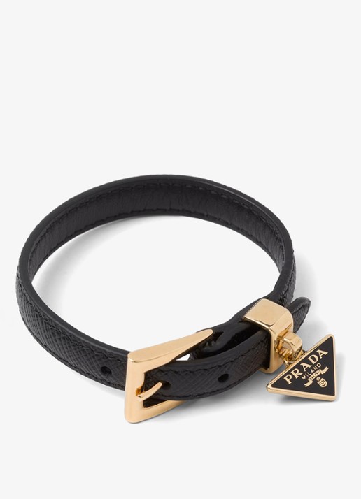 Prada Armband van leer met hanger