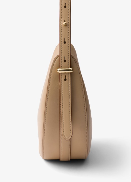 Prada Arqué Small schoudertas van kalfsleer - detail 3 beige