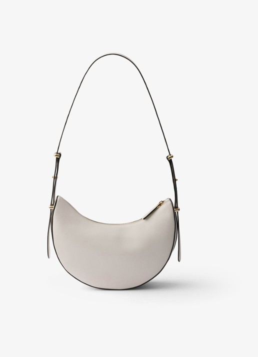 Prada Arqué Small schoudertas van kalfsleer - achterkant 4 wit