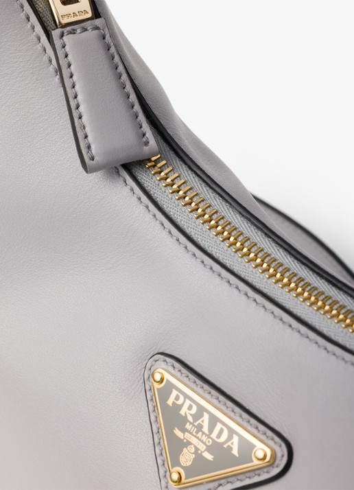 Prada Arqué Small schoudertas van leer - detail 6 grijs
