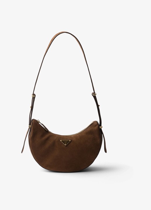 Prada Arqué Small schoudertas van nubuck