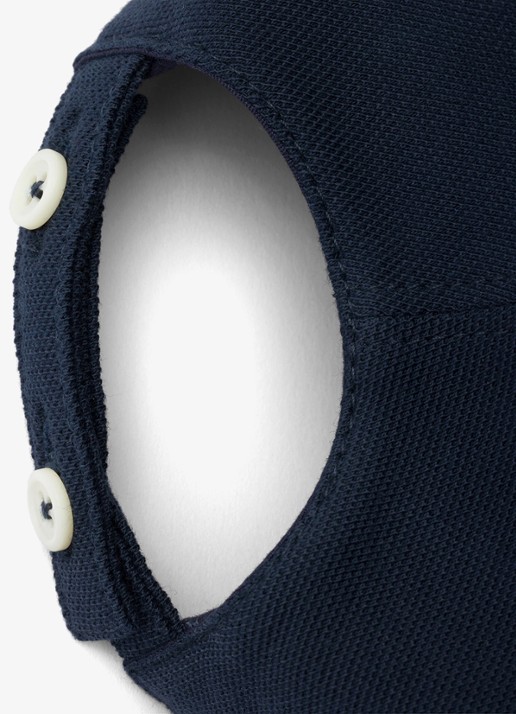 Prada Baseball pet met logoborduring - detail 2 donkerblauw