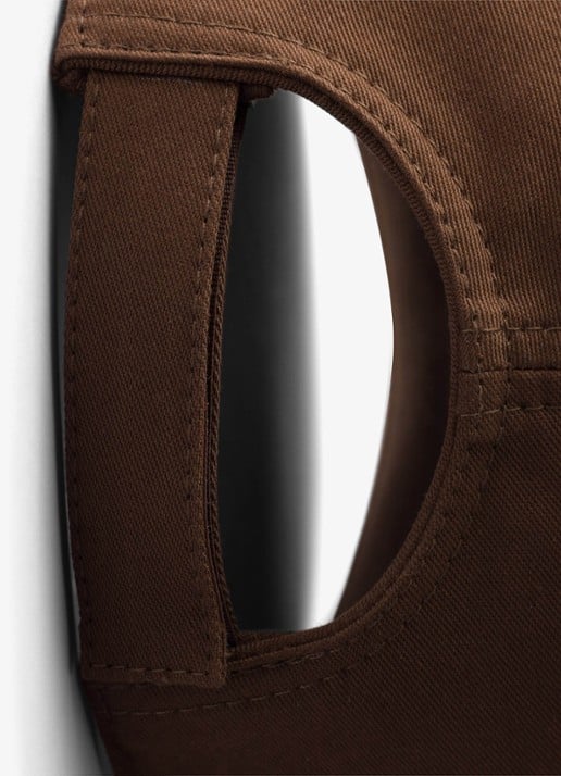 Prada Baseball pet met logoborduring - detail 3 bruin