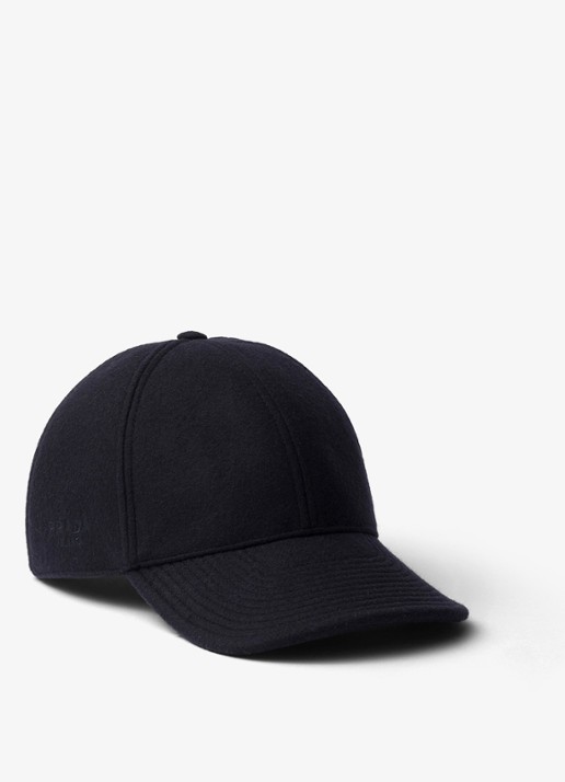 Prada Baseball pet van kasjmier met logoborduring
