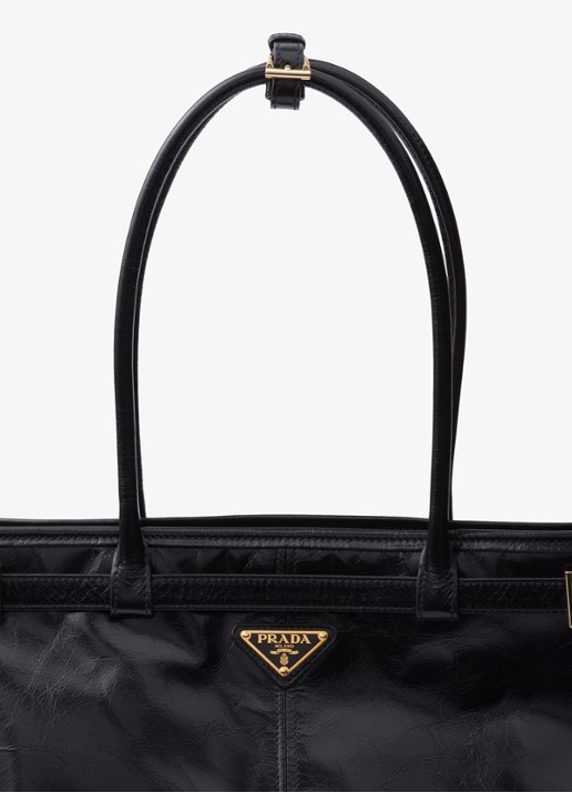 Prada Bonnie Extra-Large schoudertas van kalfsleer - detail 5 zwart