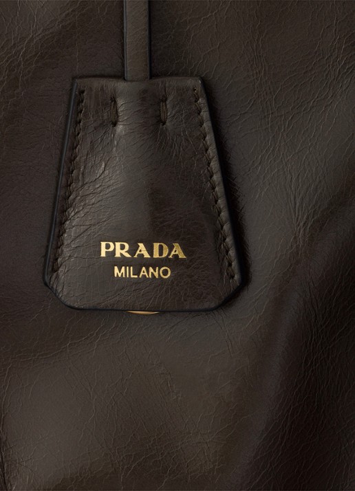 Prada Bonnie Extra-Large schoudertas van kalfsleer - detail 5 groen