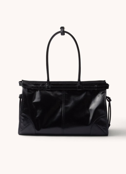 Prada Bonnie Large schoudertas van kalfsleer - detail 3 zwart