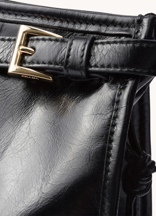 Prada Bonnie Large schoudertas van kalfsleer - detail 5 zwart