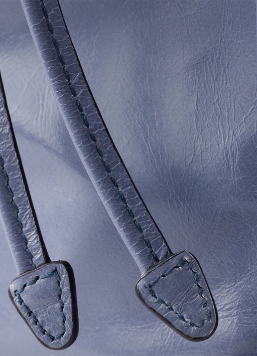 Prada Bonnie Large schoudertas van kalfsleer - detail 3 staalblauw