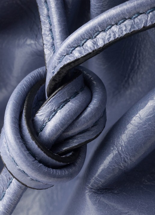 Prada Bonnie Large schoudertas van kalfsleer - detail 4 staalblauw