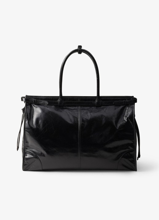 Prada Bonnie Large schoudertas van kalfsleer - achterkant 7 zwart