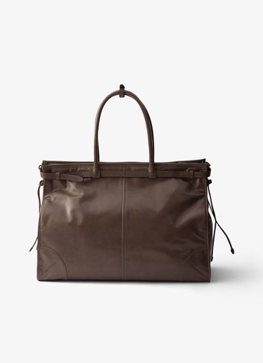Prada Bonnie Large schoudertas van kalfsleer - achterkant 3 taupe
