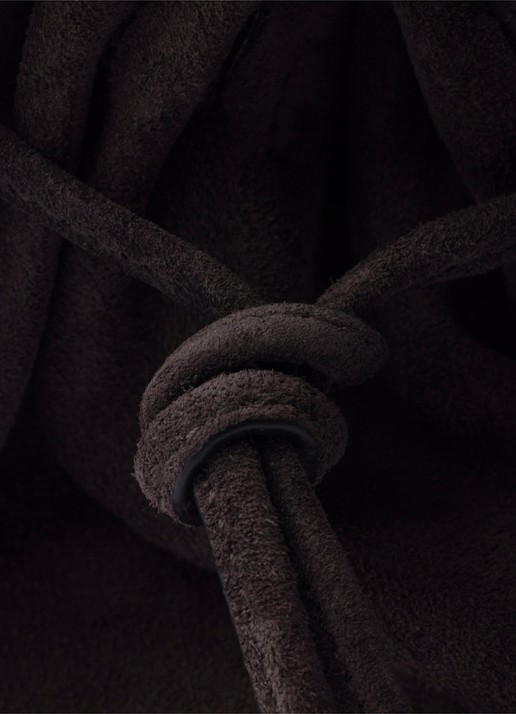 Prada Bonnie Medium handtas van kalfssuède - detail 5 taupe