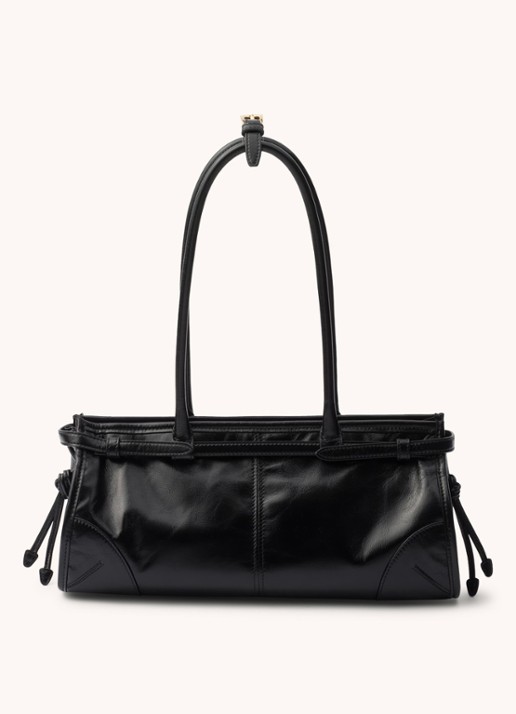 Prada Bonnie Medium schoudertas van kalfsleer - achterkant 9 zwart